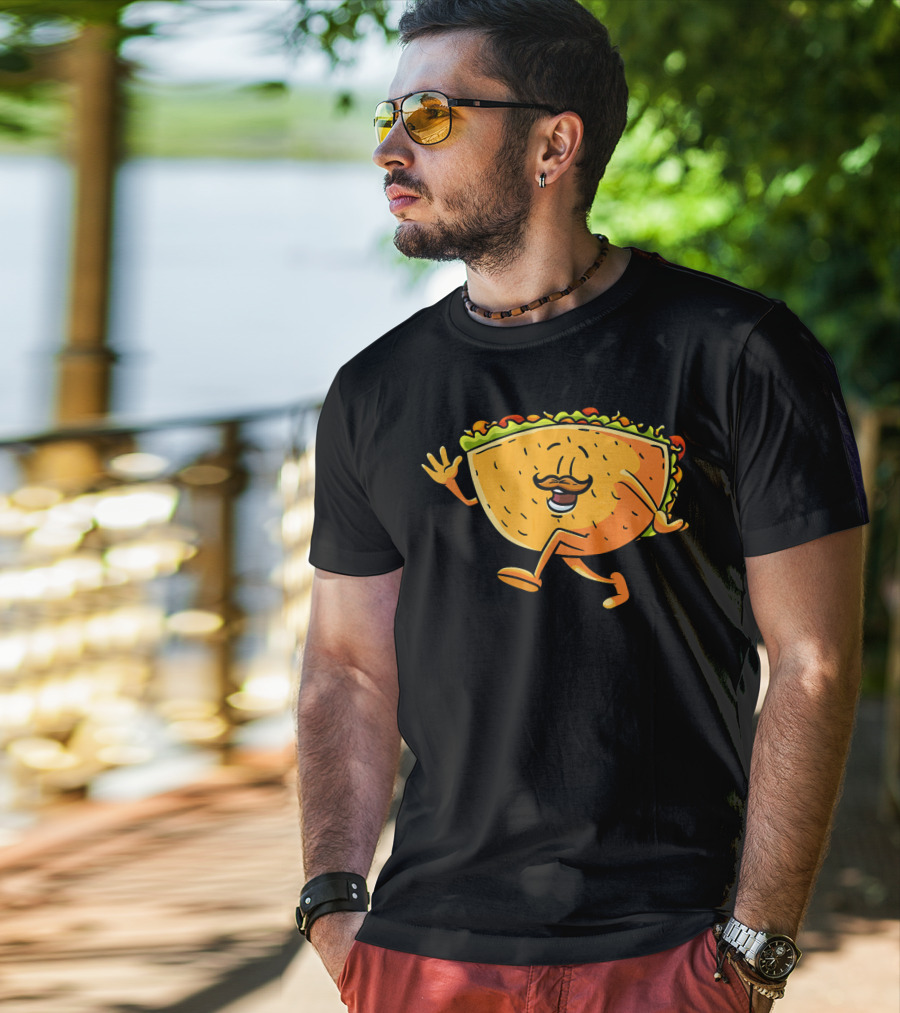 Funny Taco Cartoon Mexican Cinco De Mayo T-Shirt
