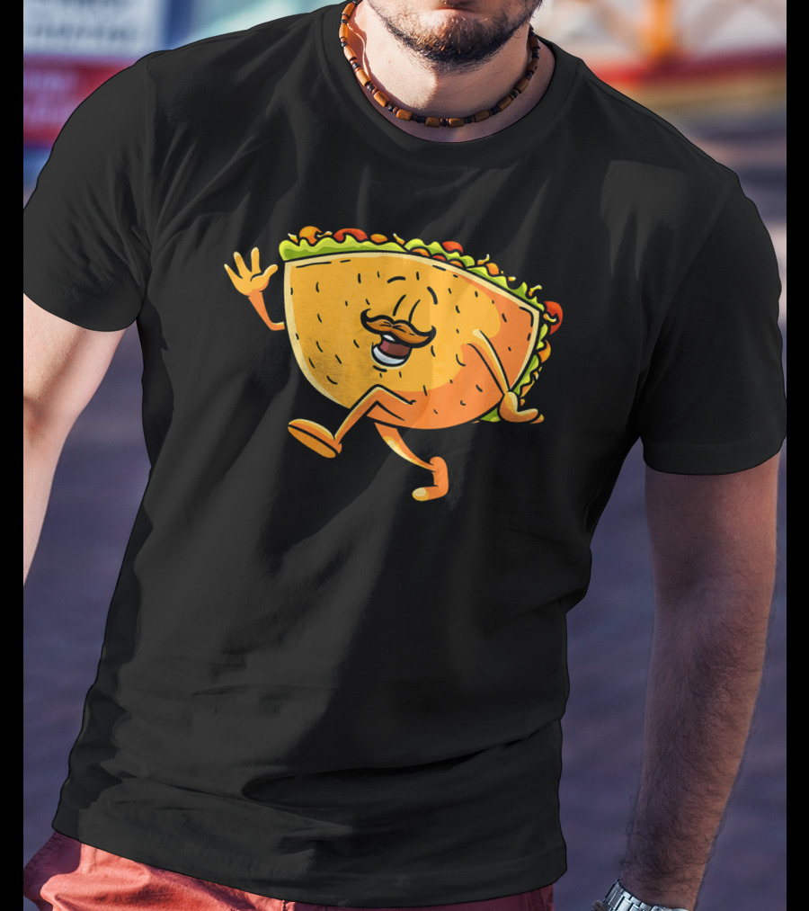 Funny Taco Cartoon Mexican Cinco De Mayo T-Shirt