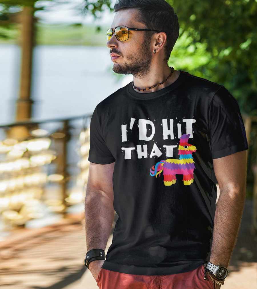 I’d Hit That Colorful Funny Piñata Cinco De Mayo T-Shirt
