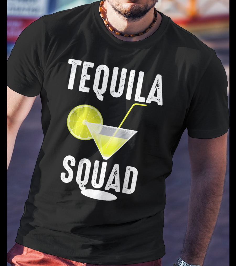 Tequila Squad Lime Margarita Drink Fan T-Shirt