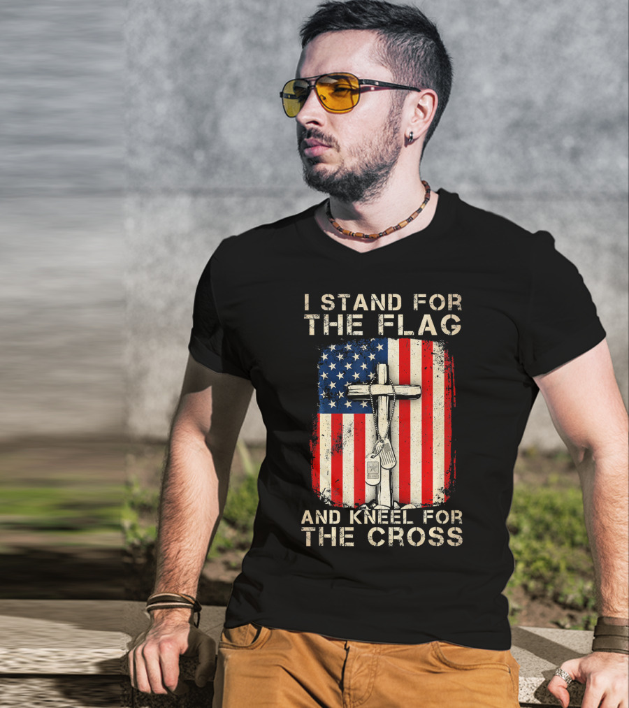I Stand For The Flag And Kneel For The Cross T-Shirt