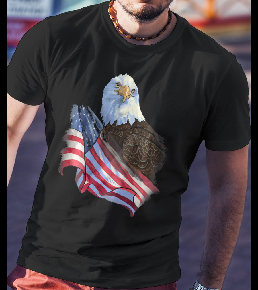 American Flag Eagle Independence T-Shirt