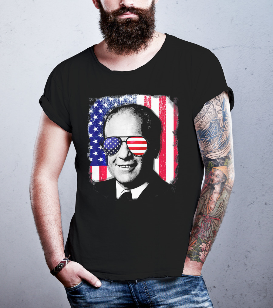Gerald Ford American Flag Sunglasses Independence Day T-Shirt
