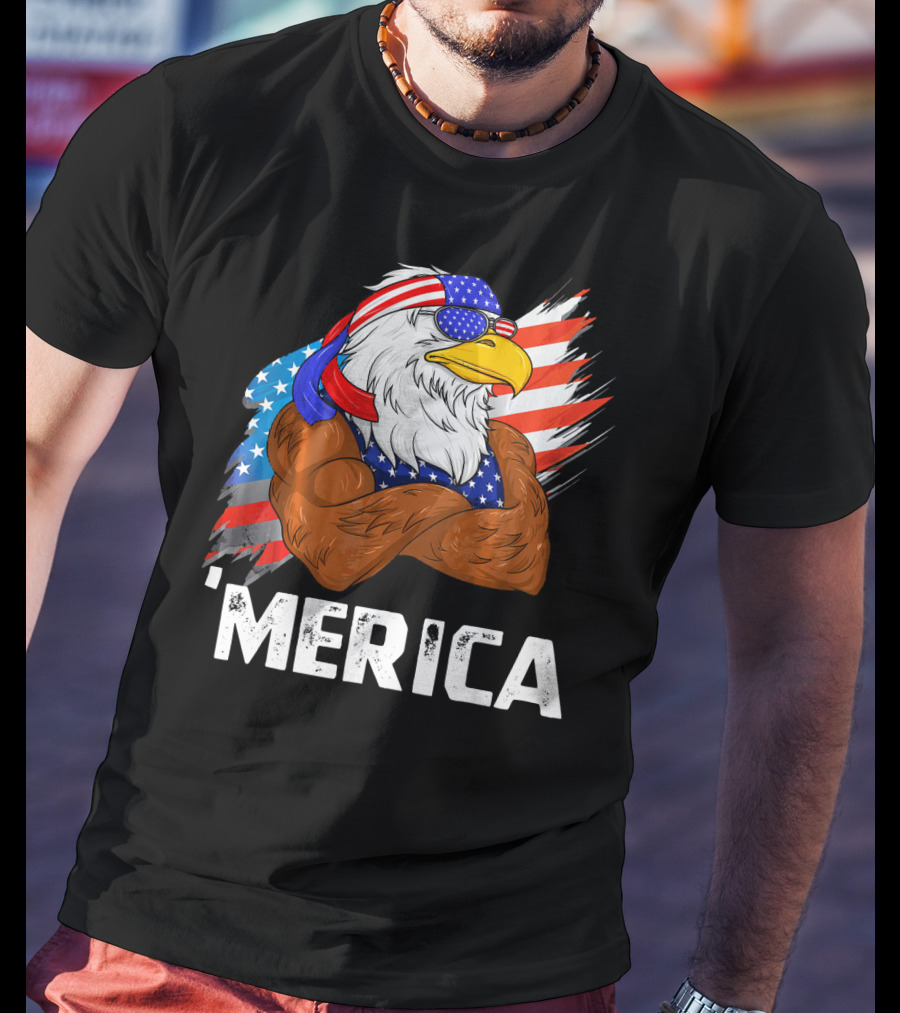 'Merica USA Eagle Freedom American Patriot T-Shirt