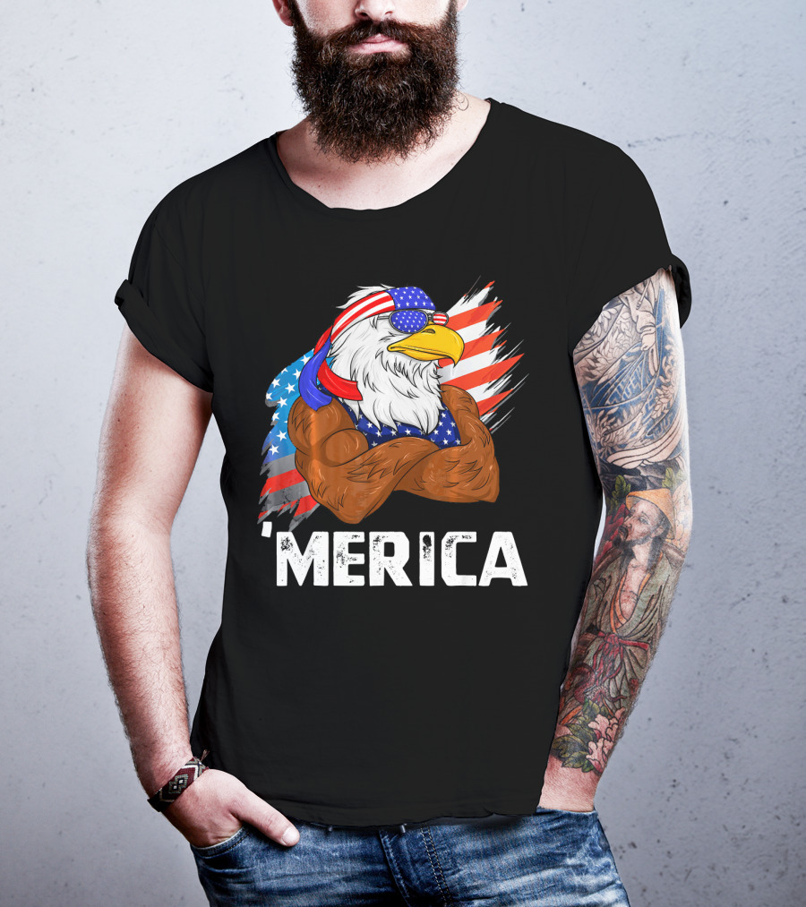 'Merica USA Eagle Freedom American Patriot T-Shirt