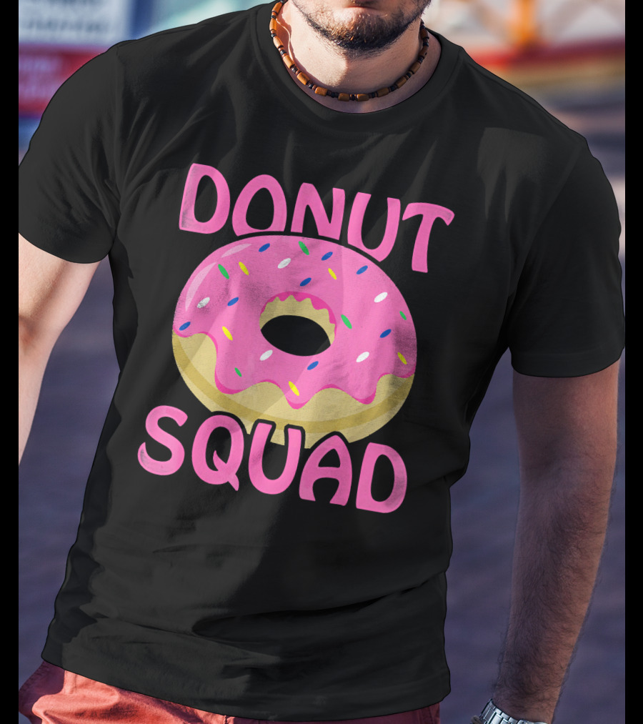 Donut Squad Pink Sprinkles Birthday T-Shirt