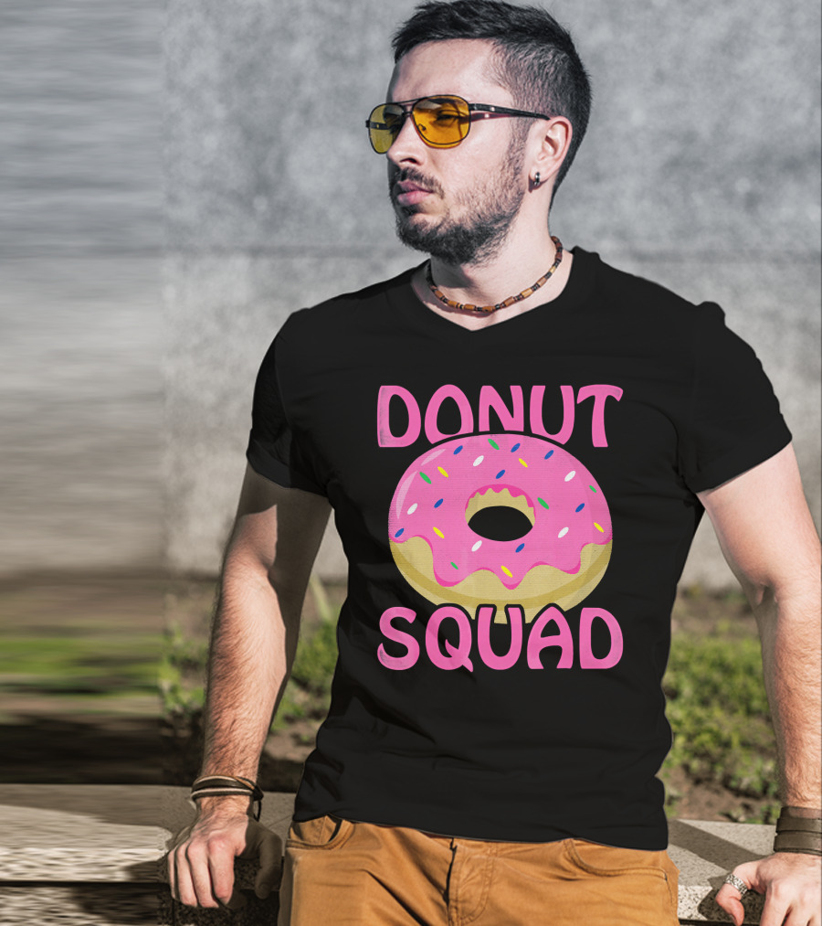 Donut Squad Pink Sprinkles Birthday T-Shirt