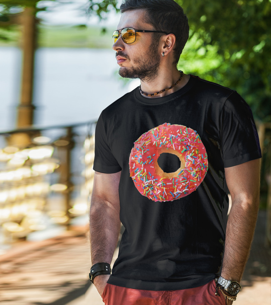 Sprinkles Donut For The Donuts Lover Gla With Colorful Toppings T-Shirt