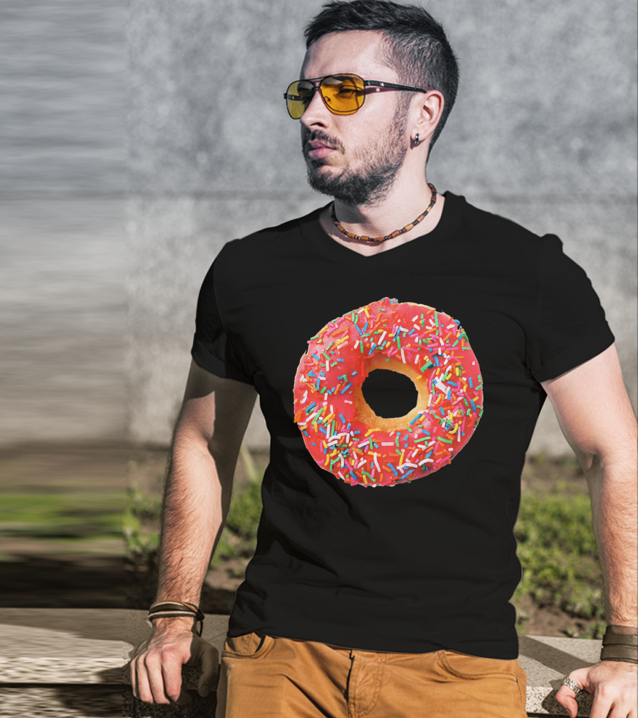 Sprinkles Donut For The Donuts Lover Gla With Colorful Toppings T-Shirt
