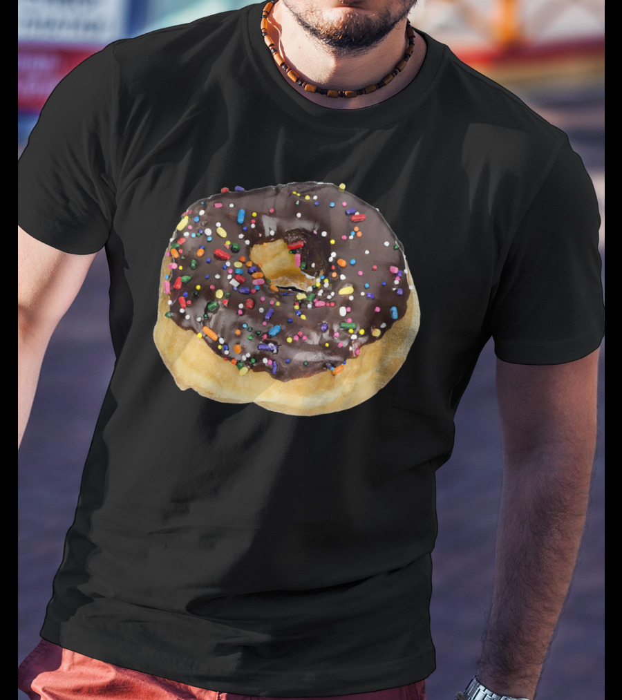 Chocolate Icing Colorful Sprinkles Donut Delight T-Shirt