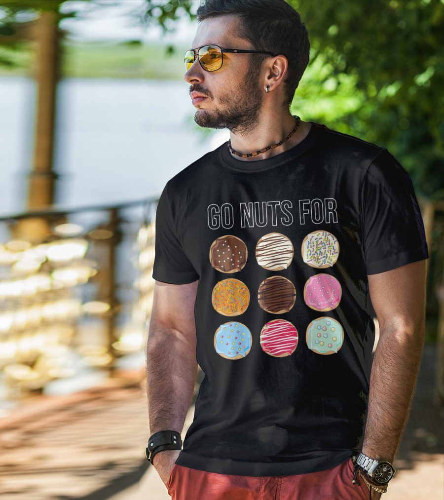 Go Nuts For Donuts Assorted Icing And Sprinkles T-Shirt