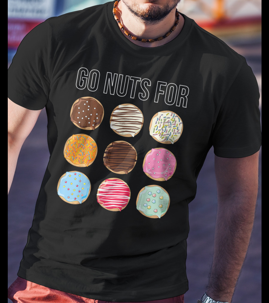 Go Nuts For Donuts Assorted Icing And Sprinkles T-Shirt