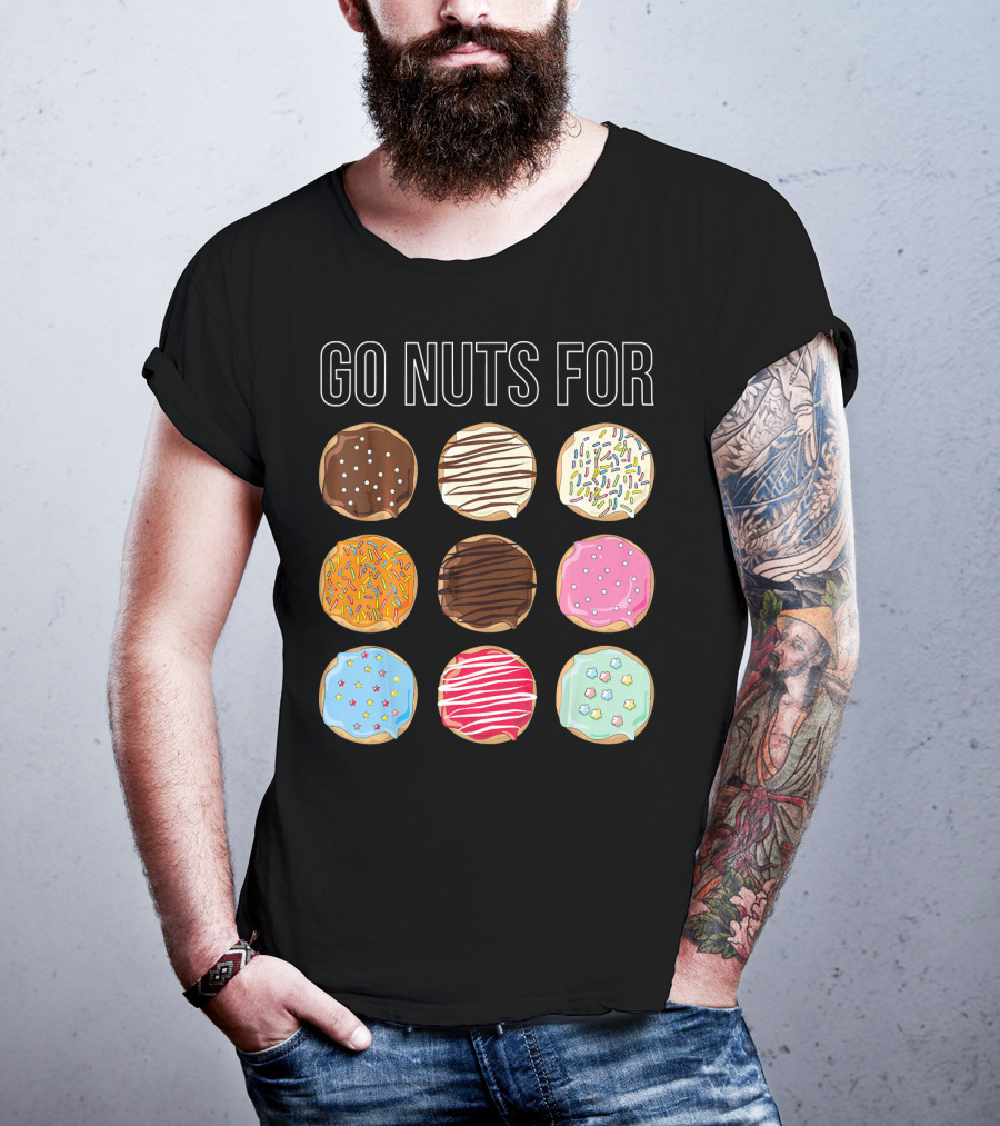 Go Nuts For Donuts Assorted Icing And Sprinkles T-Shirt