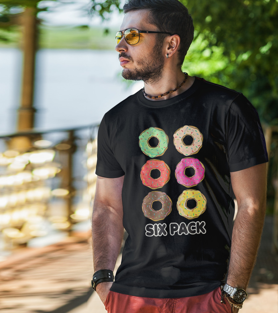 Six Pack Donut Muscle Funny T-Shirt