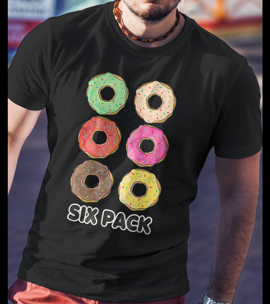 Six Pack Donut Muscle Funny T-Shirt