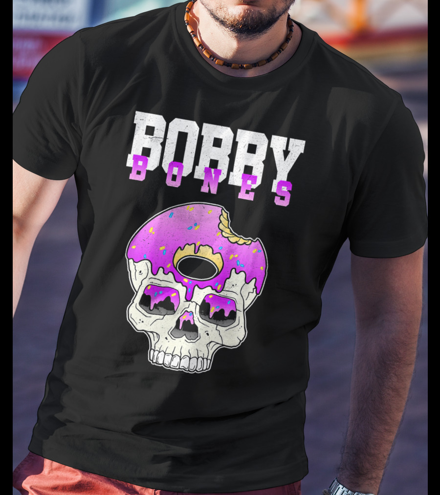 Bobby Bones Skull Donut Pink Sweet Death T-Shirt