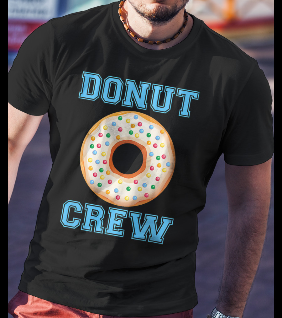 Donut Crew Matching Birthday Group With Sprinkles T-Shirt