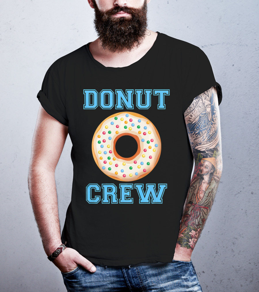 Donut Crew Matching Birthday Group With Sprinkles T-Shirt