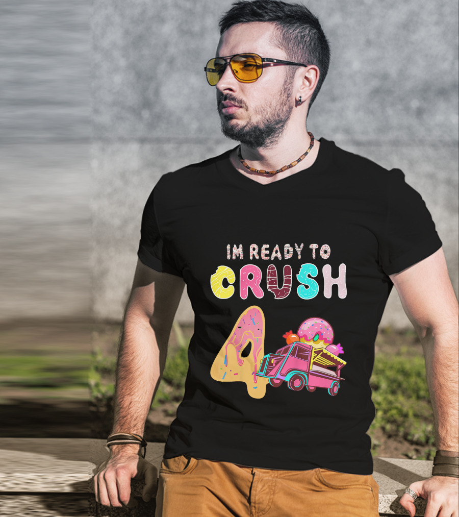 Im Ready To Crush 4 Donut Truck Kids T-Shirt