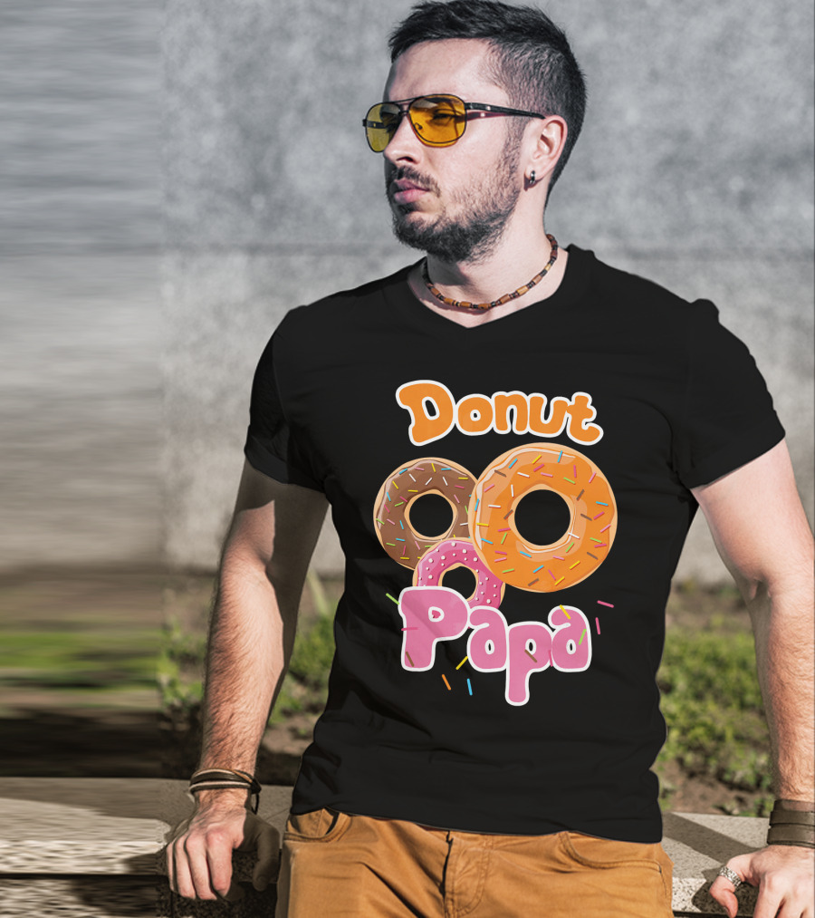 Donut Papa Fun Colorful Sprinkles T-Shirt