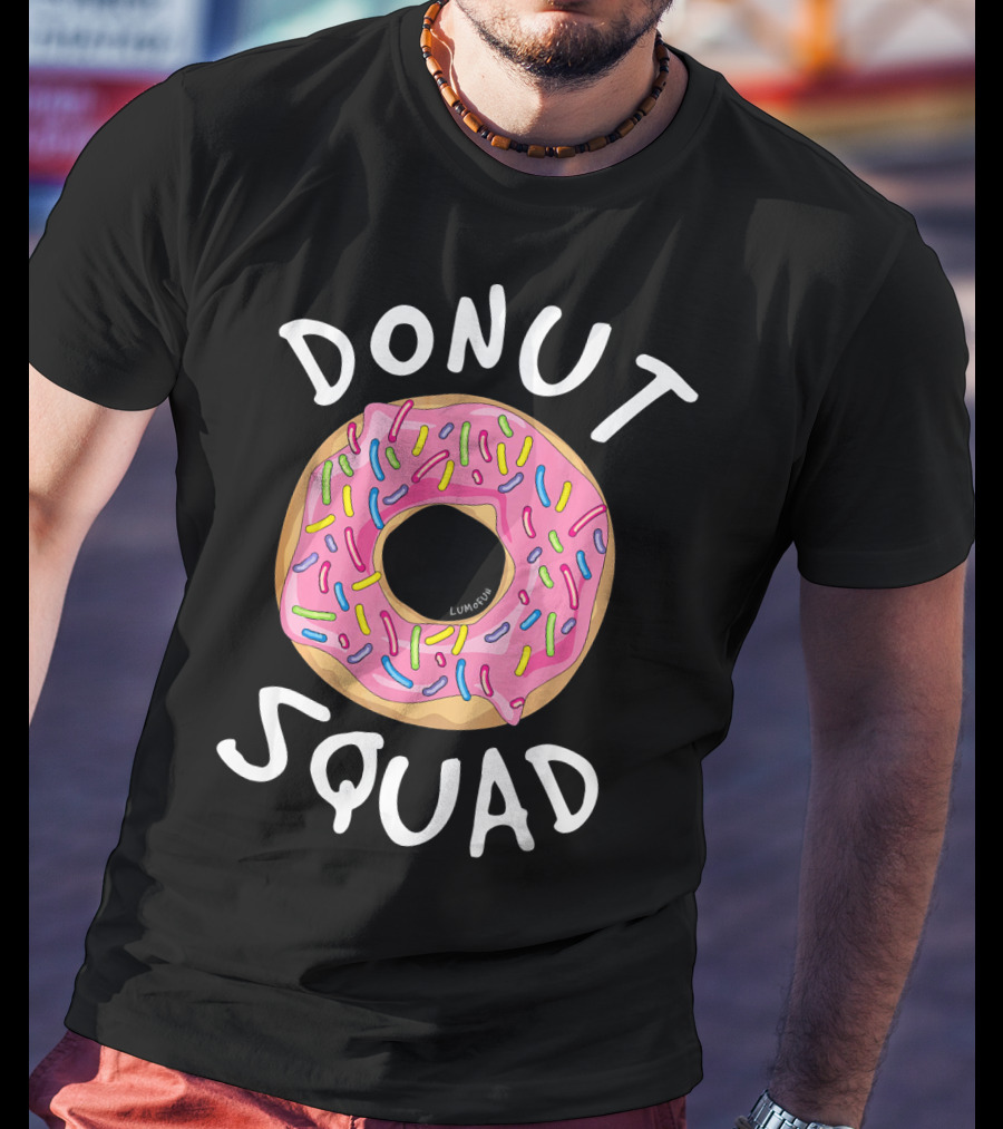 Donut Squad Funny Donut Sprinkles Pink Frosting T-Shirt