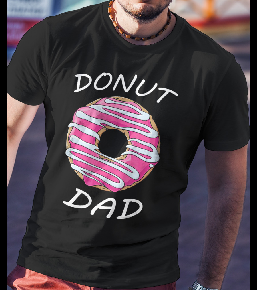 DONUT DAD Pink Frosting Swirl T-Shirt