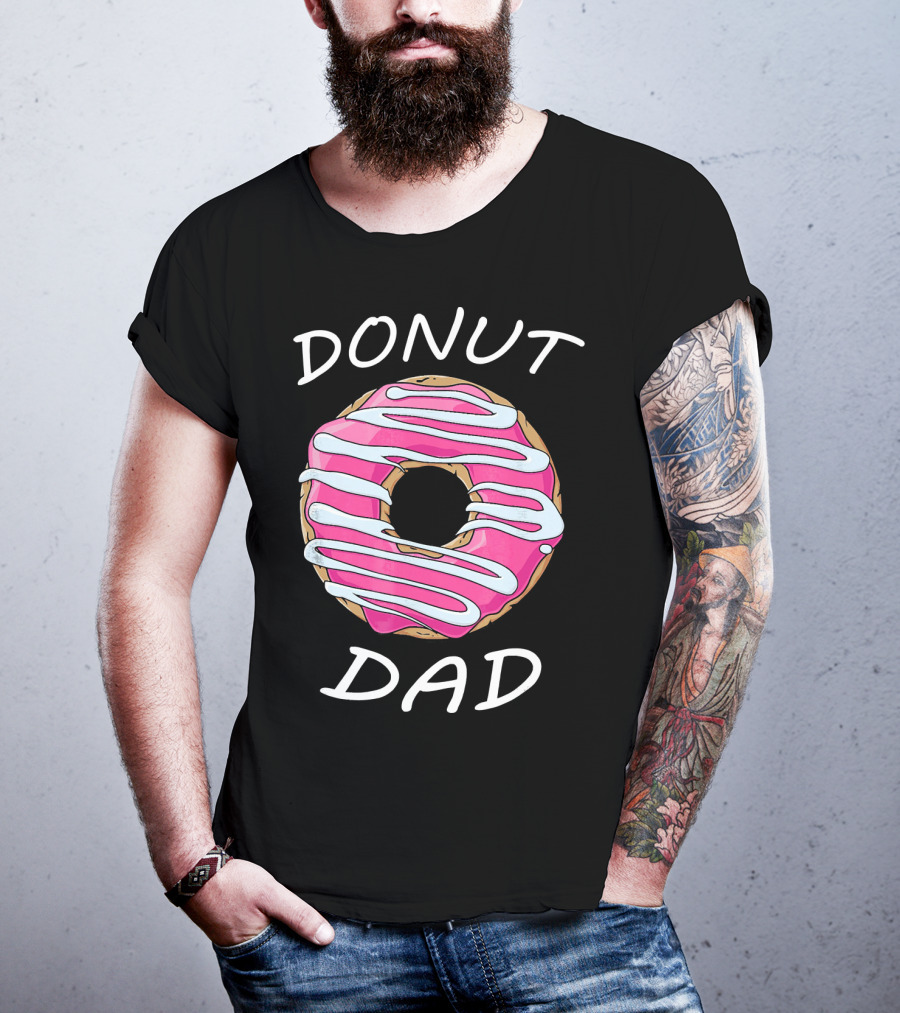 DONUT DAD Pink Frosting Swirl T-Shirt