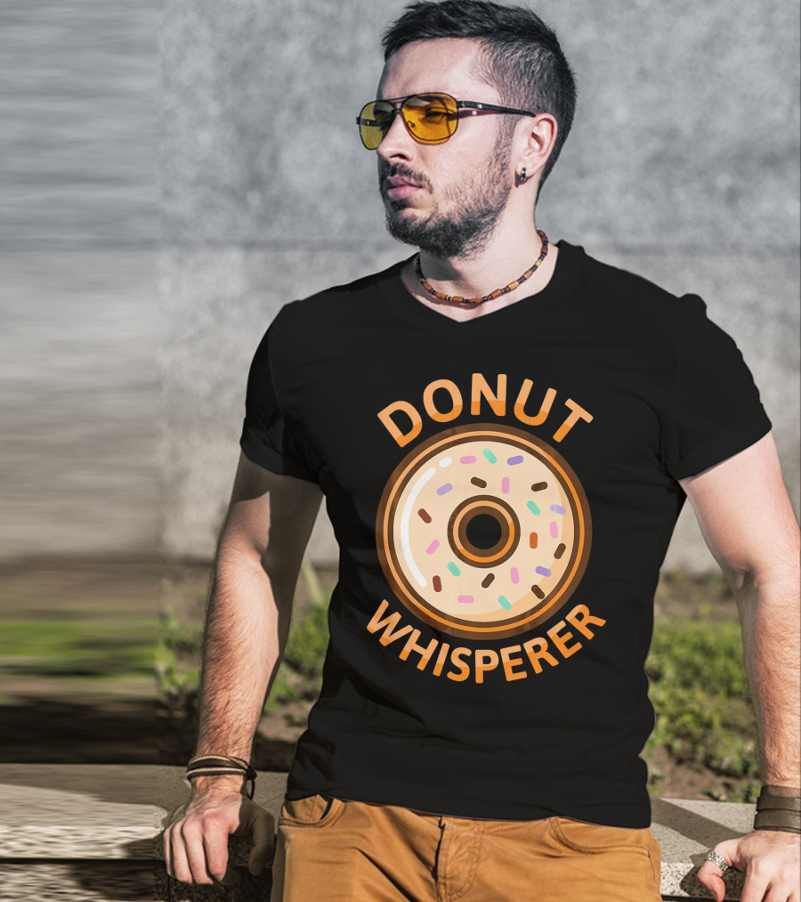Donut Whisperer Funny Doughnut Nov Sprinkles T-Shirt