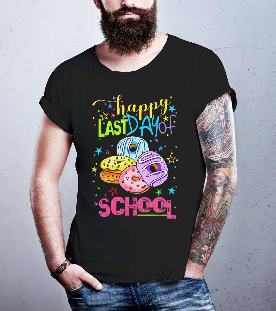 Happy Last Day Of School Donut T-Shirt