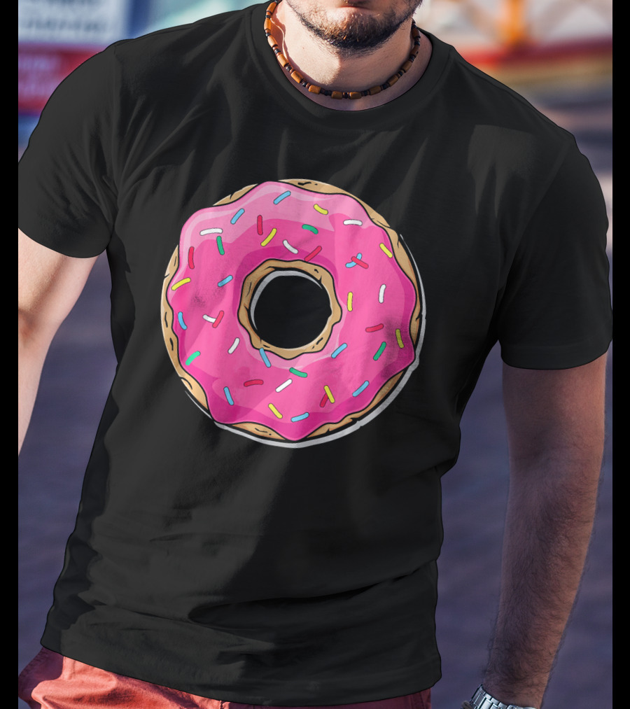 Pink Sprinkle Donut Delight T-Shirt