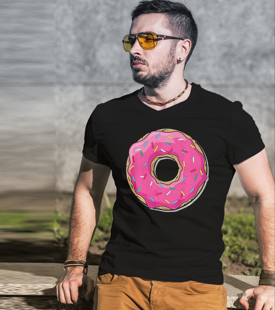 Pink Sprinkle Donut Delight T-Shirt