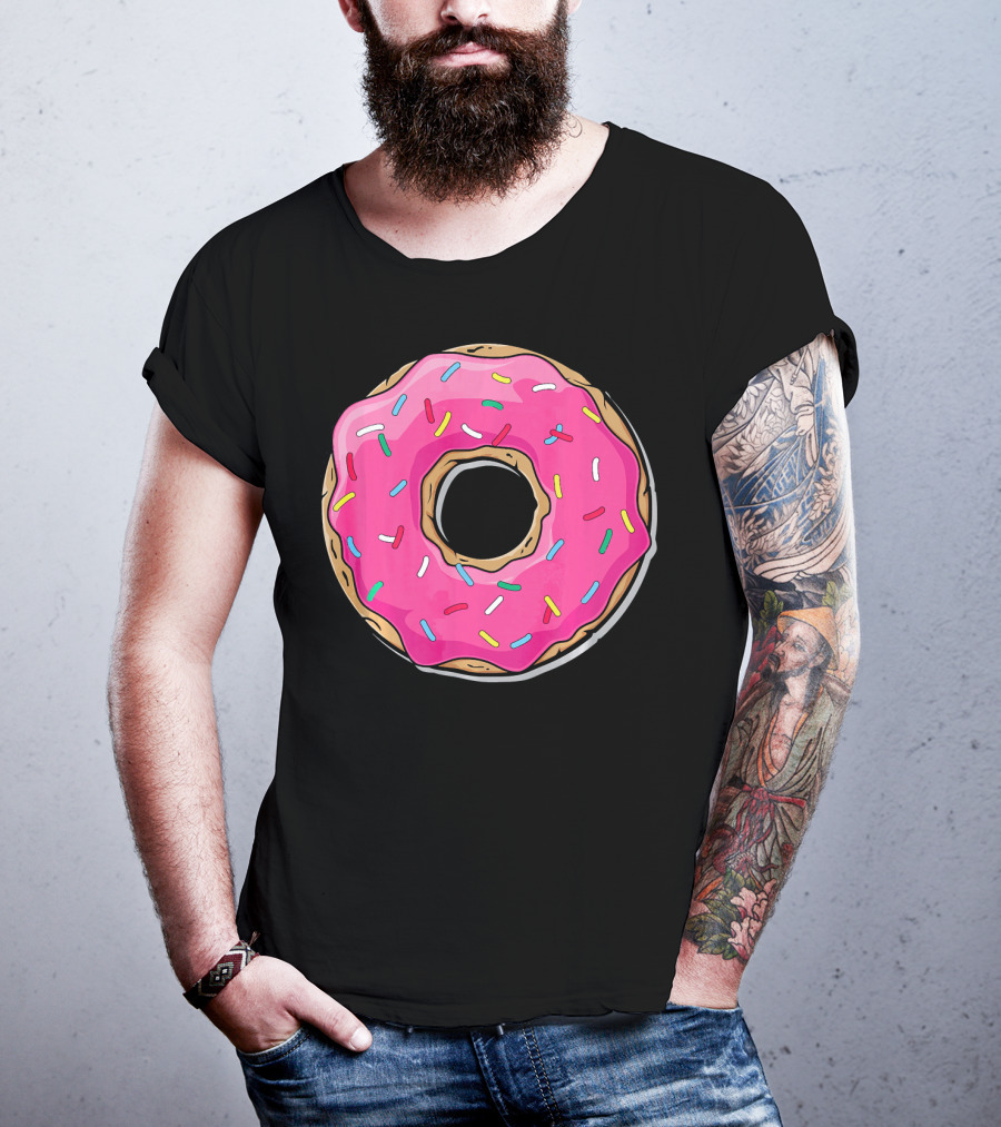 Pink Sprinkle Donut Delight T-Shirt