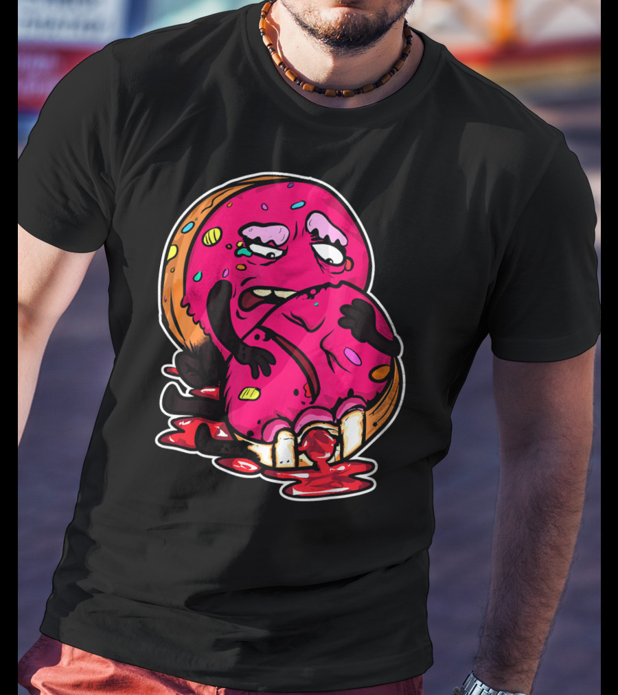 Funny Donut Dark Humor Eating Another Donut T-Shirt