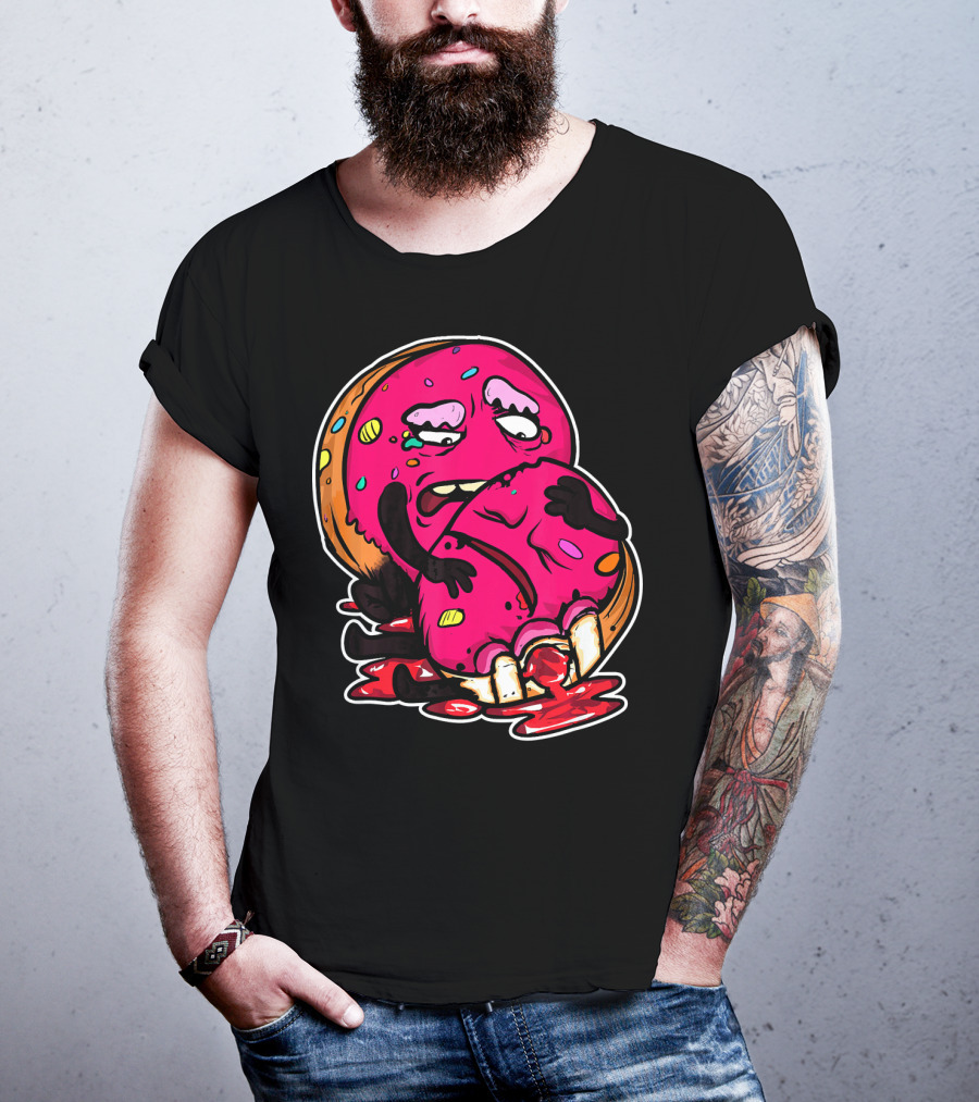 Funny Donut Dark Humor Eating Another Donut T-Shirt