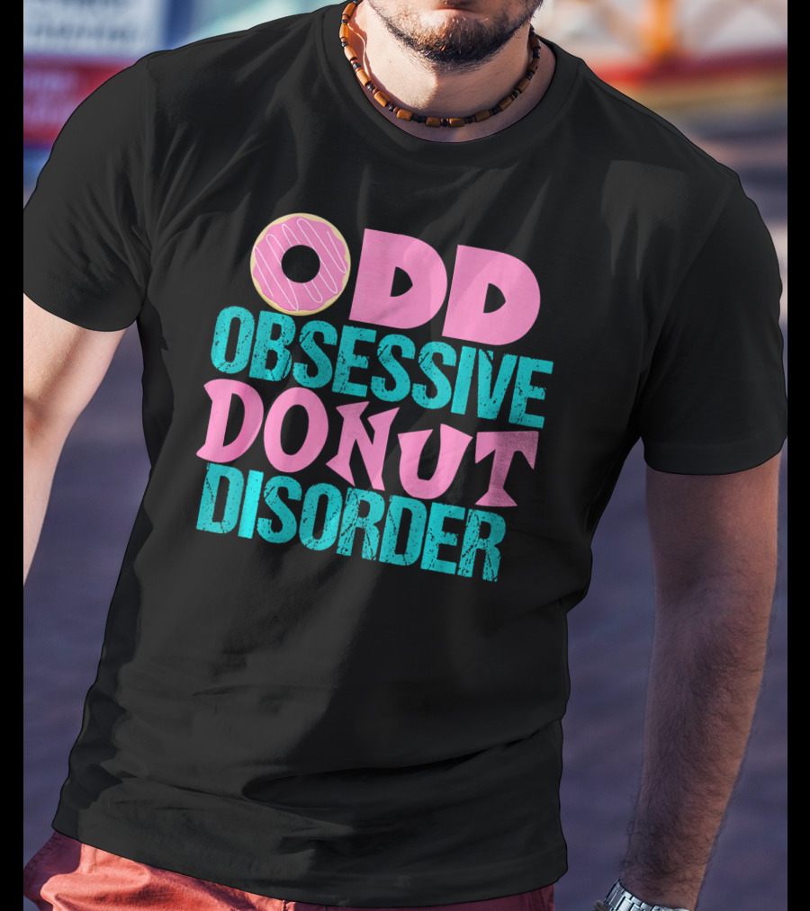 ODD Obsessive Donut Disorder Pink Icing T-Shirt