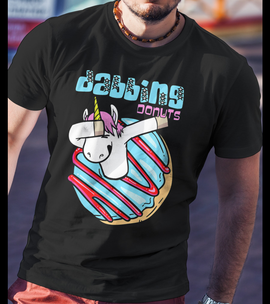 Dabbing Donuts Unicorn T-Shirt