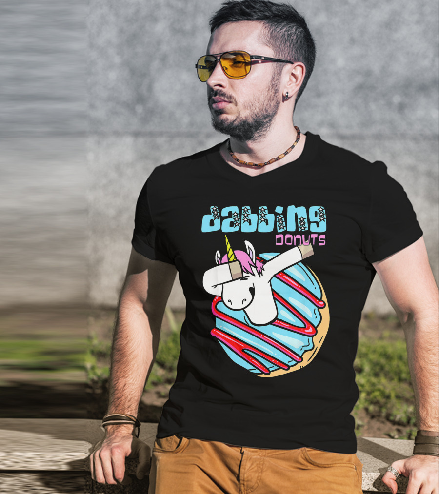 Dabbing Donuts Unicorn T-Shirt