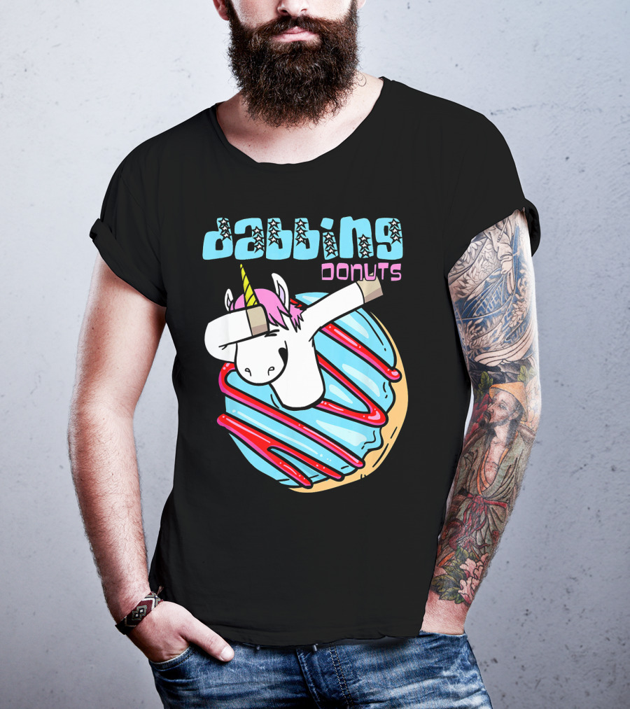 Dabbing Donuts Unicorn T-Shirt