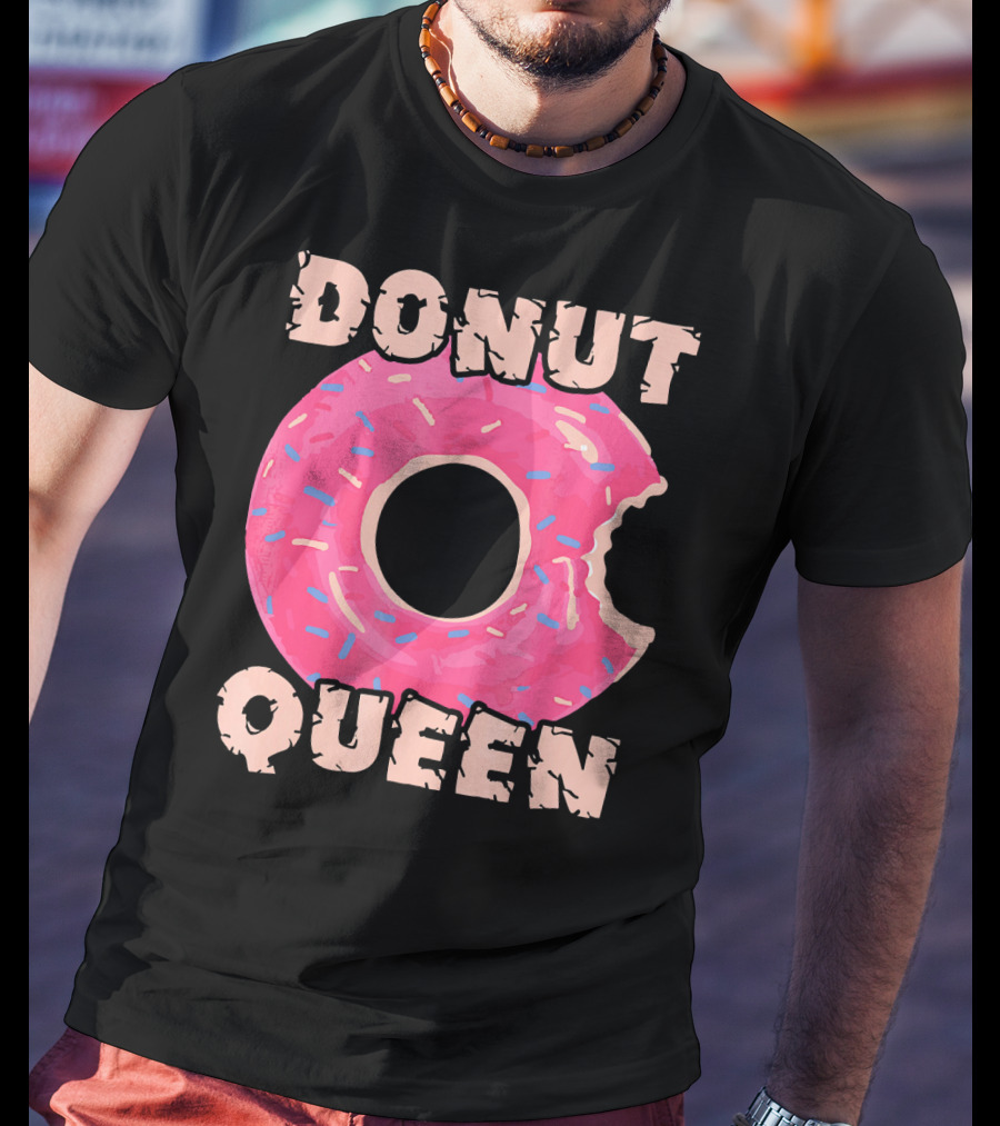 Donut Queen Pink Frosted Sprinkles Bite T-Shirt