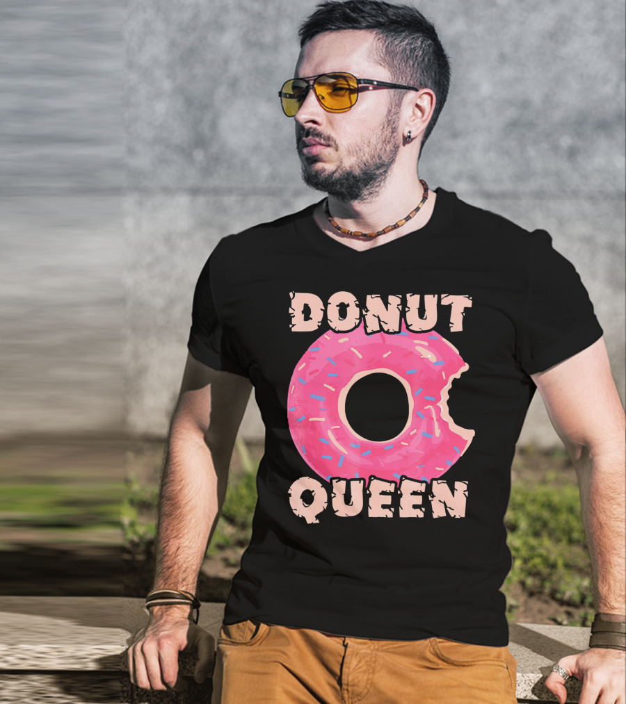 Donut Queen Pink Frosted Sprinkles Bite T-Shirt