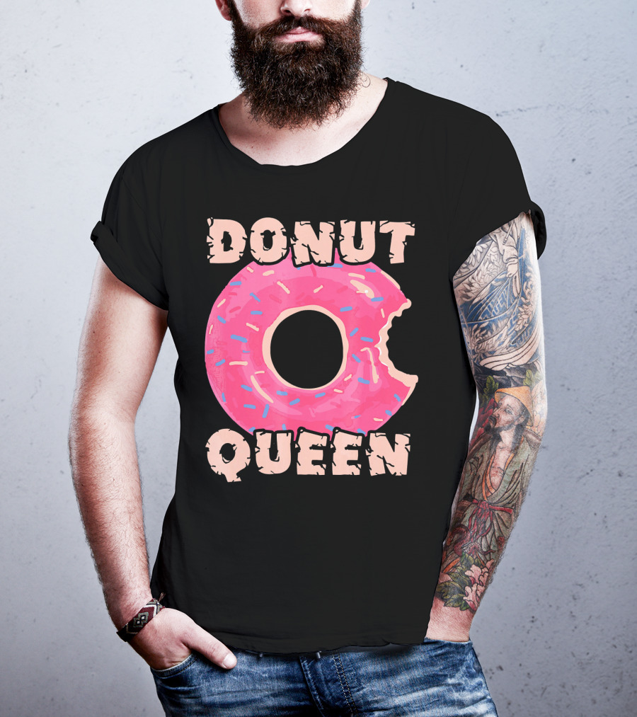 Donut Queen Pink Frosted Sprinkles Bite T-Shirt