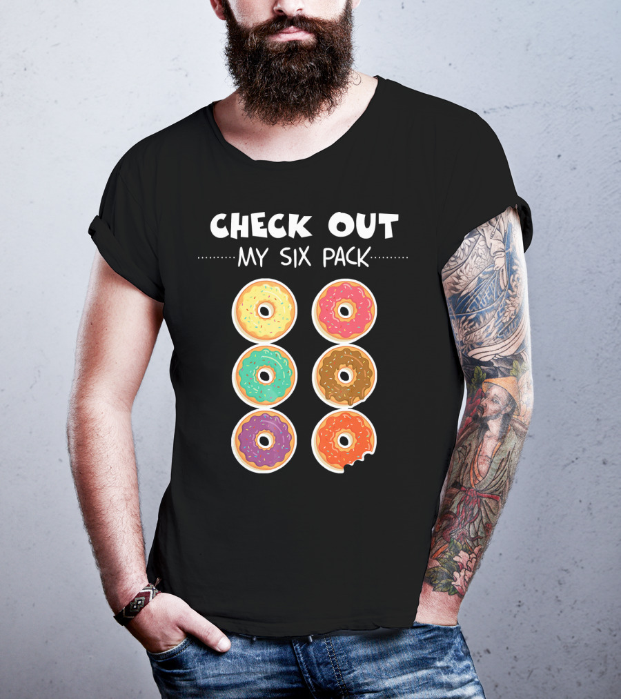 Check Out My Six Pack I Love Donuts T-Shirt
