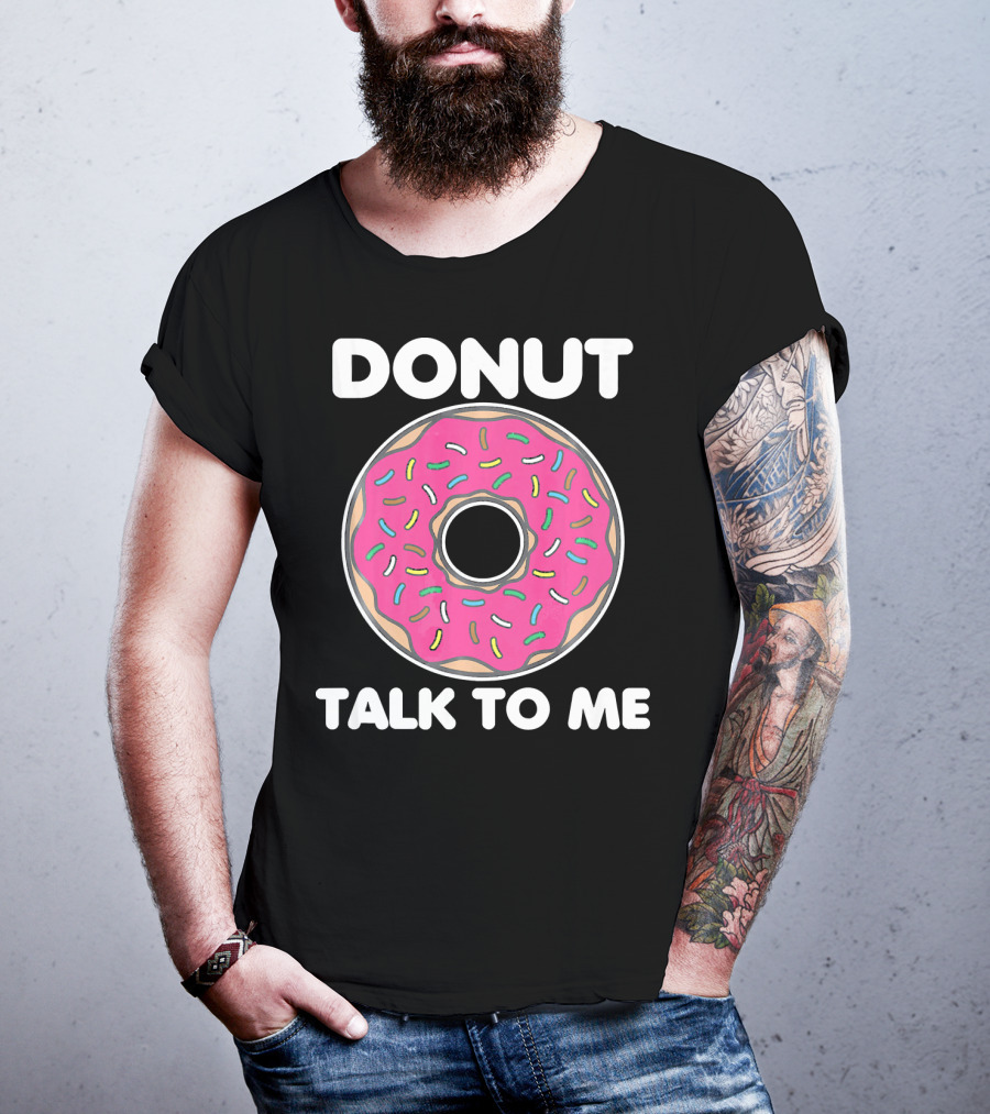 Donut Talk To Me Pink Frosted Sprinkles T-Shirt