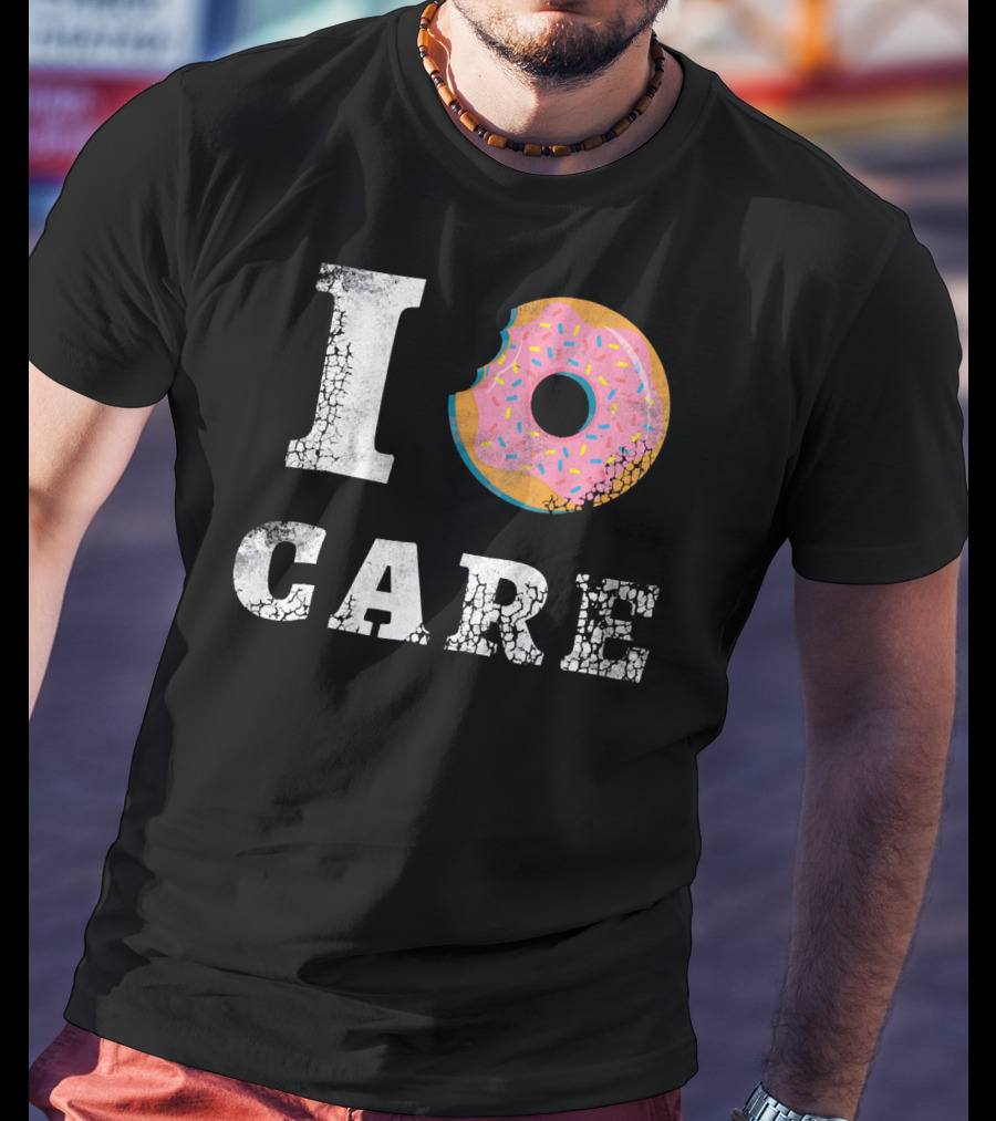 I Donut Care Love Donuts Food Sprinkles Bite T-Shirt