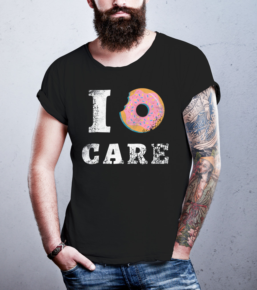 I Donut Care Love Donuts Food Sprinkles Bite T-Shirt