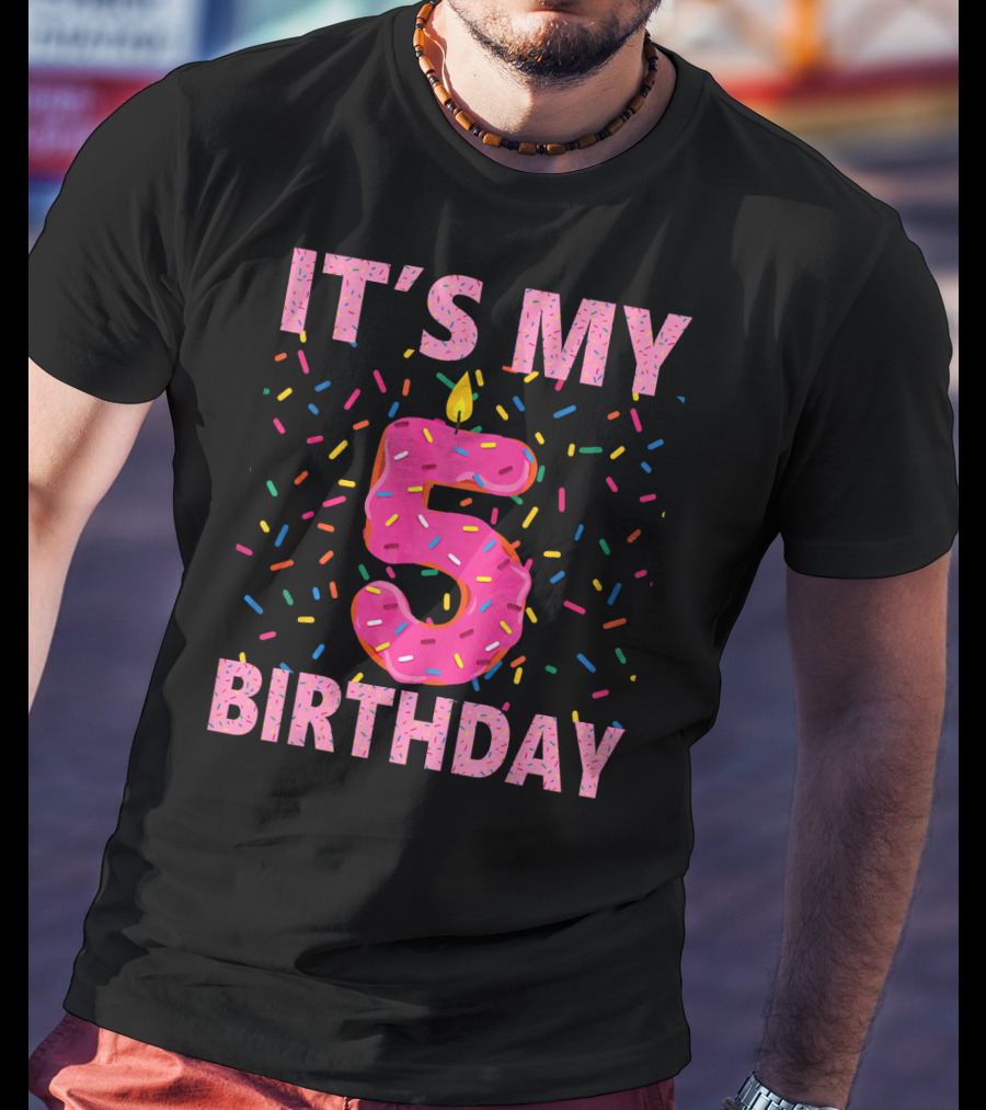 It's My 5 Birthday Sweet Donut T-Shirt