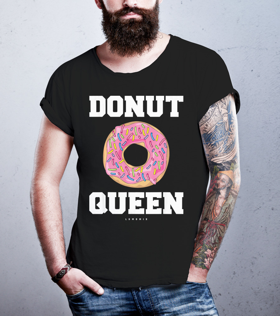 Donut Queen Pink Frosted Sprinkles Lumomix T-Shirt