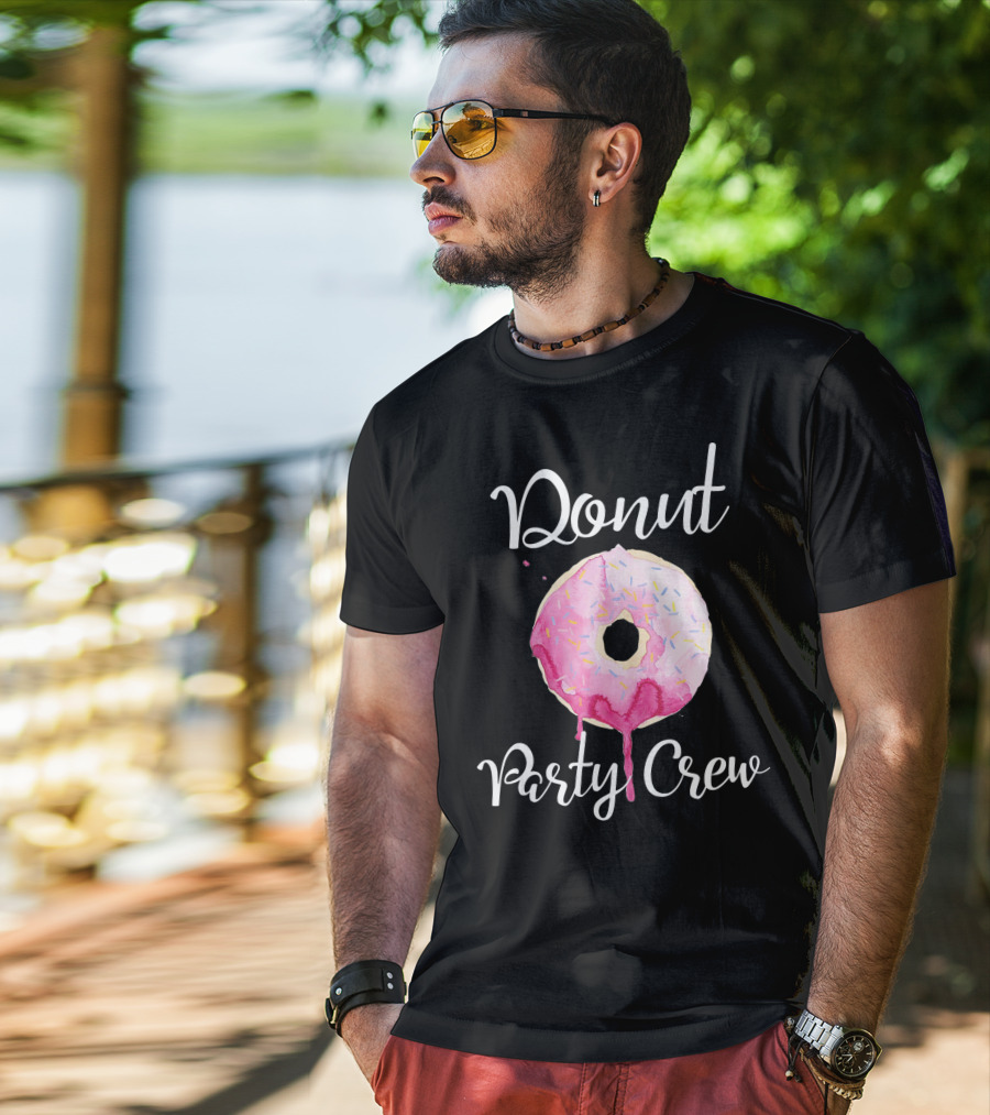 Donut Party Crew Donut Birthday T-Shirt