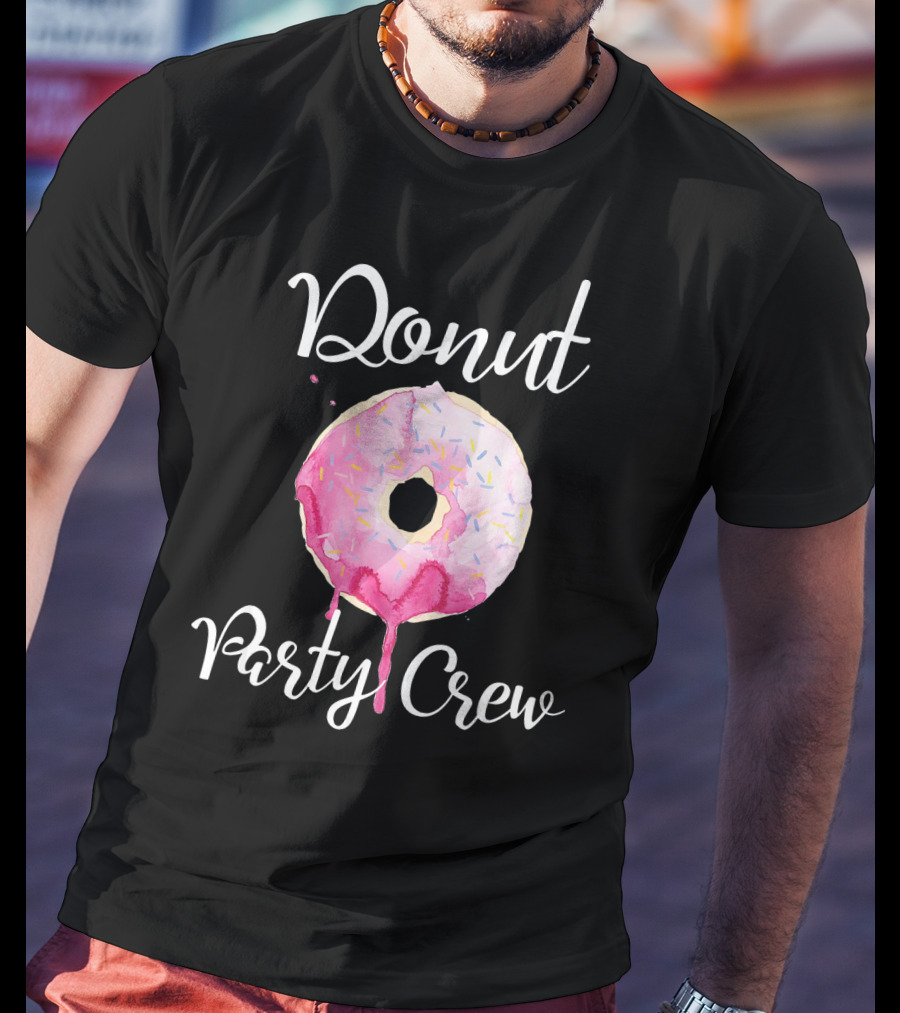 Donut Party Crew Donut Birthday T-Shirt
