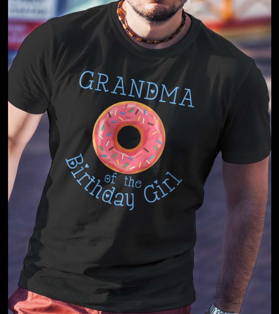 Grandma Of The Birthday Girl Donut T-Shirt